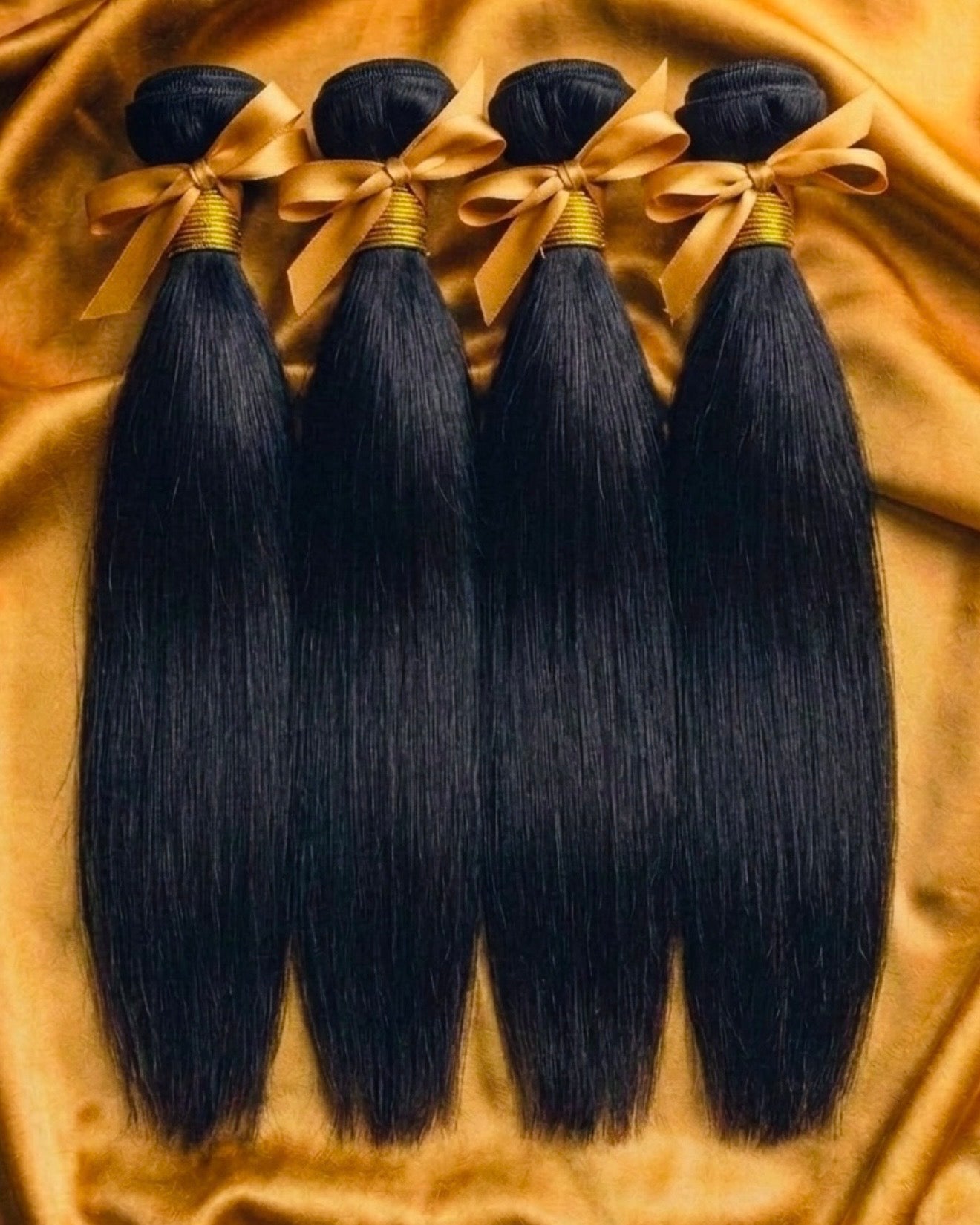 4 Straight Virgin Hair Bundle Deal *** With 2X6 HD Closure